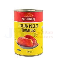 400G SOLE NATURA ITALIAN PEELED TOMATOES