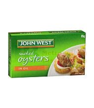 85G JOHN WEST SMOKED OYSTERS