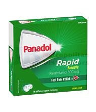 16 PACK PANADOL RAPID SOLUBLE EFFERVESCENT TABLETS