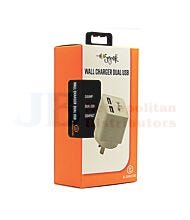 SYNK WALL CHARGER DUAL USB 3.4A
