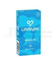 10 PACK LIFESTYLES REGULAR CONDOMS