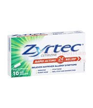 10PK ZYRTEC TABLETS
