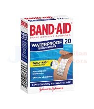 20 PACK BANDAIDS TOUGH STRIP WATERPROOF
