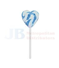 12G SWIRLY HEART LOLLIPOP BLUE