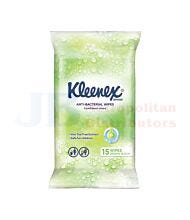 15 PACK KLEENEX WET WIPE ANTIBACTERIAL