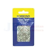 KORBOND SILVER SAFETY PINS