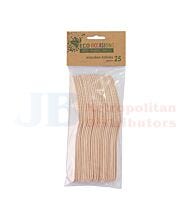 165MM 25 PACK ALPEN WOODEN KNIFE