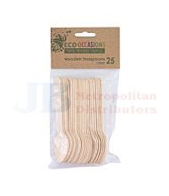 110MM 25 PACK ALPEN WOODEN TEA SPOON