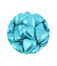 1KG CHOC HEARTS TIFFANY AQUA