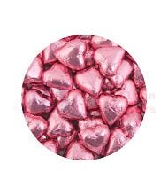 1KG CHOC HEARTS BABY PINK