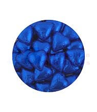 1KG CHOC HEARTS DARK BLUE