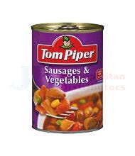 400G TOM PIPER SAUSAGES & VEGETABLES
