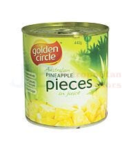 440G GOLDEN CIRCLE UNSWEETENED PINEAPPLE PIECES