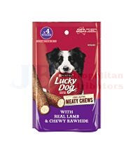 96G LUCKY DOG MEATY CHEW LAMB & RAWHIDE