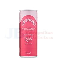 250ML BUNDABERG REFRESHINGLY LIGHT RASPBERRY & POMEGRANATE