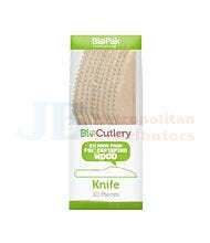 10PK BIOPAK WOOD KNIFE