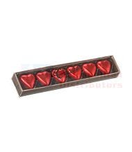 6 PACK CHOCOLATIER RED HEARTS