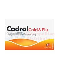 16PK CODRAL COLD & FLU TABLETS
