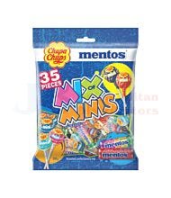 35 PACK CHUPA CHUP MENTOS MIX OF MINIS