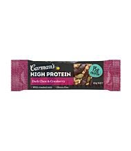 60G CARMAN'S HIGH PROTEIN BAR DARK CHOC & CRANBERRY