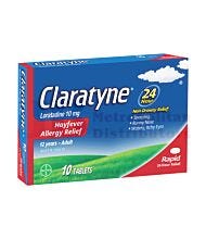 10 PACK 10MG CLARATYNE TABLETS