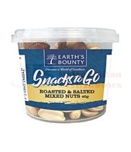 40G EARTH BOUNTY ROASTED & SALTED MIXED NUTS
