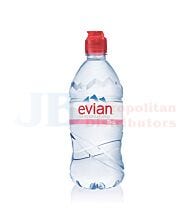 750ML EVIAN MINERAL WATER SPORTS CAP
