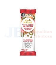 40G GO NATURAL WHOLE SEED PROTEIN BAR CRANBERRY ALMOND
