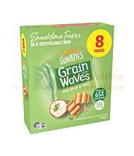 176G 8 PACK GRAIN WAVES SOUR CREAM & CHIVES