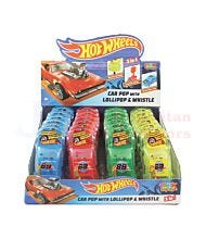 10G HOT WHEELS CAR POP WITH LOLLIPOP & WHISTLE