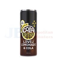 300ML LEVEL LEMONADE COLA CAN