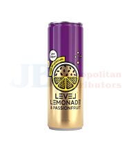 300ML LEVEL LEMONADE PASSIONFRUIT CAN