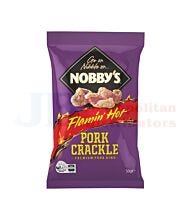 50G NOBBY'S PORK CRACKLE FLAMIN HOT