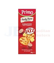50G PRIMO PARTY FAVES CABANOSSI TASTY CHEESE & JATZ