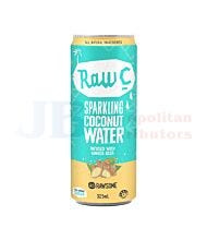 325ML RAW C SPARKLING COCONUT WATER INFUSED WITH GINGER BEER