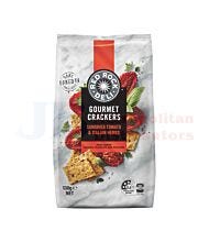 130G RED ROCK DELI SUNDRIED TOMATO & ITALIAN HERBS CRACKERS