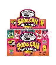 42G 6 PACK SODA CAN FRIZZY CANDY
