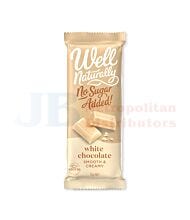 75G WELL NATURALLY NO SUGAR WHITE CHOCOLATE