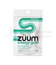 ZUUM ENERGY GUM SPEARMINT CAFFINE GUARANA & B VITAMINS