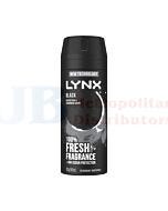 165ML LYNX DEODORANT BLACK