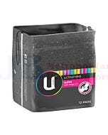 12PK KOTEX ULTRA PADS SUPER WITH WINGS