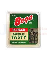 250G BEGA NATURAL TASTY CHEESE SLICES
