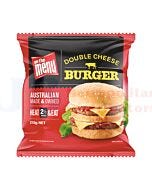215G ON THE MENU DOUBLE CHEESE BURGER
