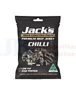 50G JACK'S BLACK LABEL PREMIUM BEEF JERKY CHILLI
