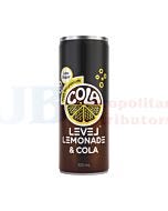 300ML LEVEL LEMONADE COLA CAN