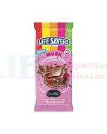 160G LIFESAVERS MUSK & RASPBERRY JELLIES MILK CHOC BLOCK