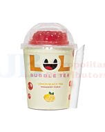 275ML LOL LEMON BLACK TEA + STRAWBERRY PEARLS