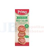 50G PRIMO STACKERS MILD SALAMI CHEDDAR CHEESE & CRACKERS